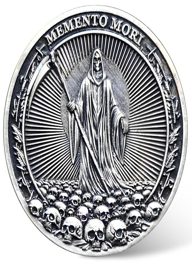 CYOUNG Memento Mori Carpe Diem Challenge Coin - Motivational Coin with Life & Death Symbols - Inspirational Gift for Friends & Loved Ones - Image 1